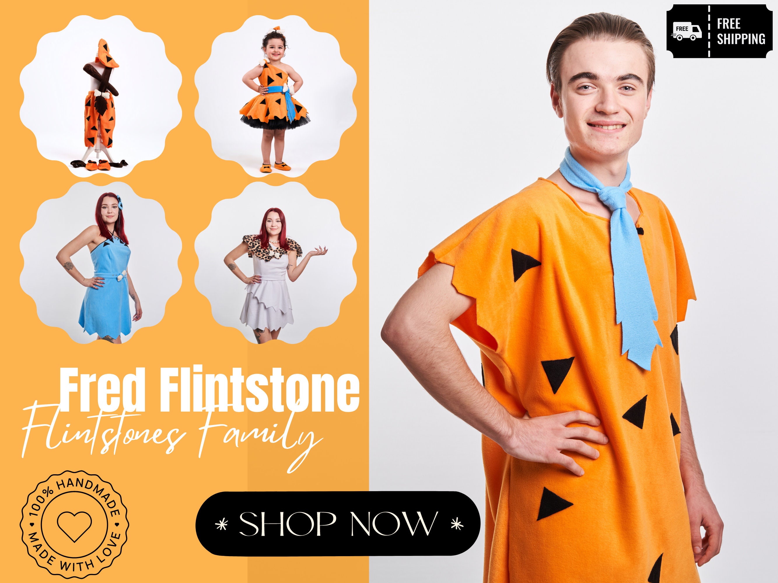 Family Flintstones Costume 