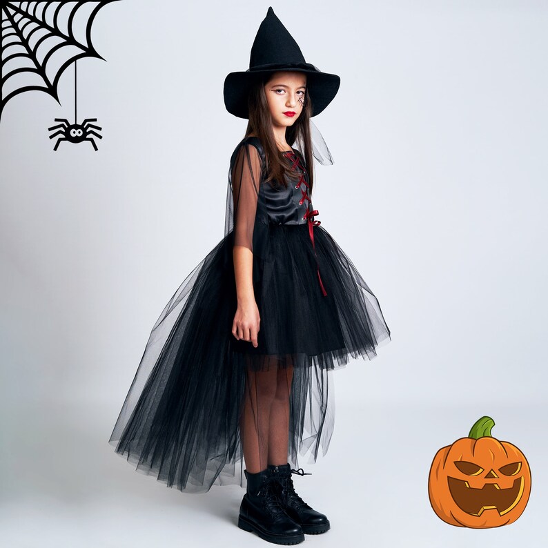 Cute Witch Costume for Girls / Halloween Outfit for Toddler / - Etsy