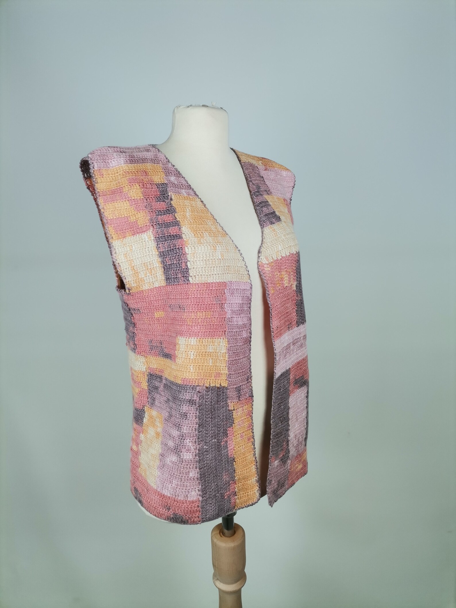 Handmade Cardigan Knitting Vest Etsy