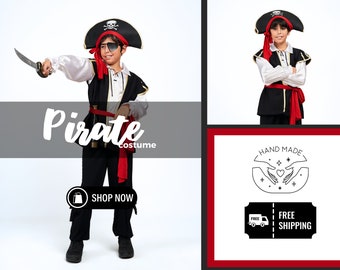 Pirate Costume for Boys / Pirate outfit for kids / Halloween costume for boys