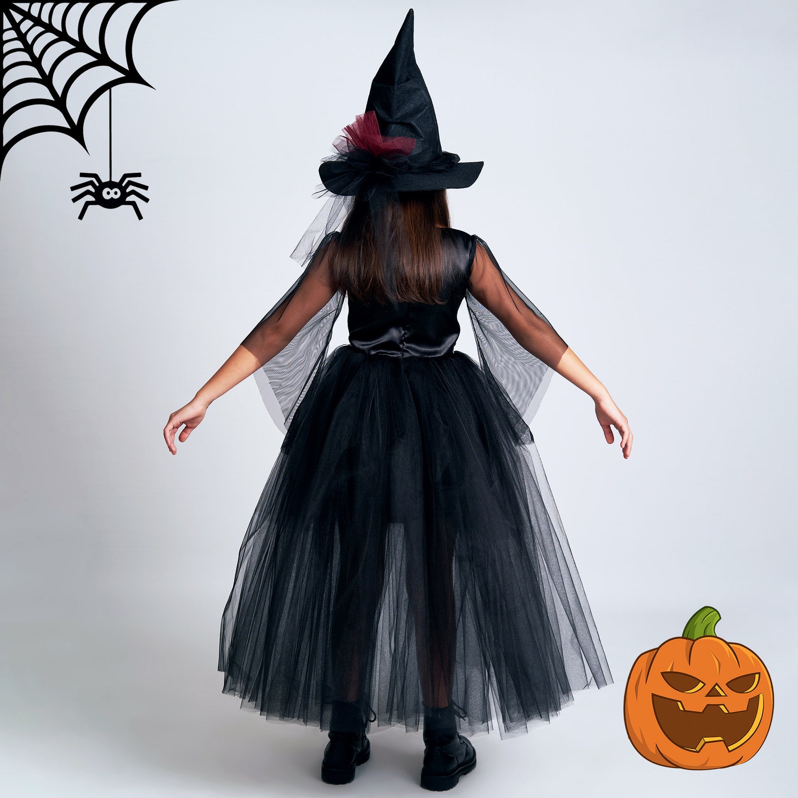 Cute Witch Costume for Girls / Halloween Outfit for Toddler / - Etsy