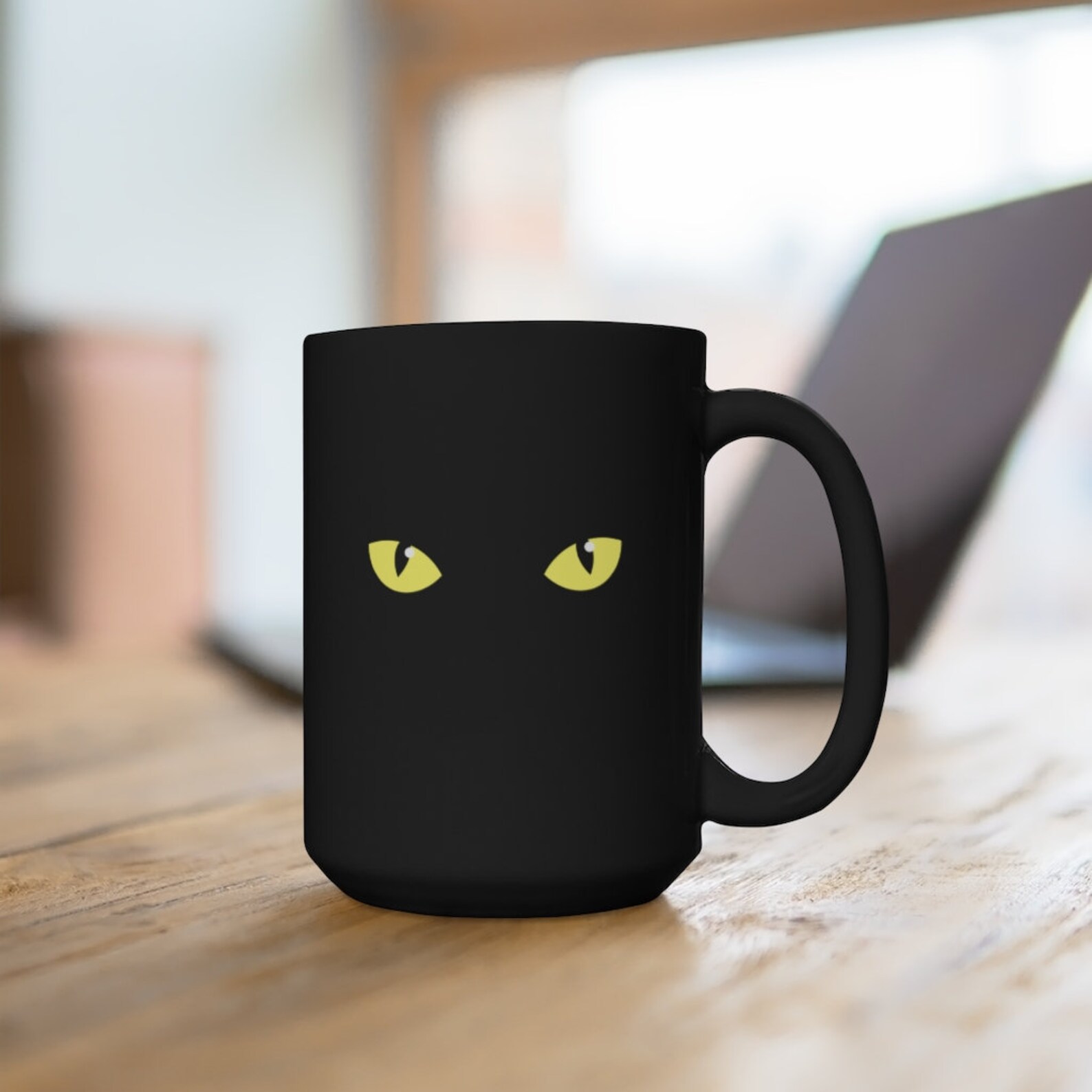Black Cat Mug Etsy