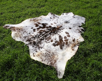Tricolor Cowhide Rug Hair on Hide Rug Tricolor Cowhide Rug Salt and Pepper Cowhide Rug Real Cowhide Rug