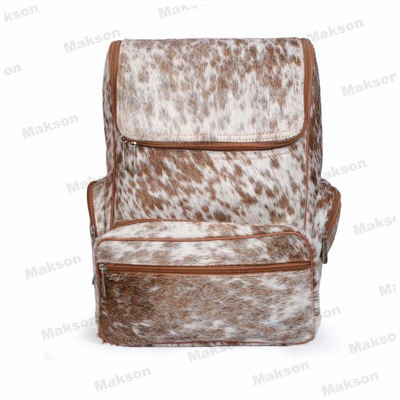 Leather and Cowhide Brown Backpack for Everyday Use Cowhide Phoenix Backpack - STS Ranchwear main image 2