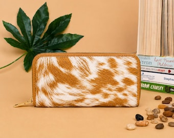 Cowhide Wallet for Women – Cowhide leather Purse – Western Cowhide Wallet