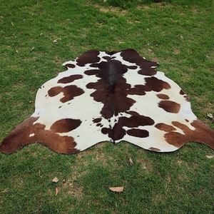 Tricolor Cowhide Rug Brazilian Cowhide Rug Hair on Hide Tricolor Cowhide Rug Hair on Cowhide Real Cowhide Rug