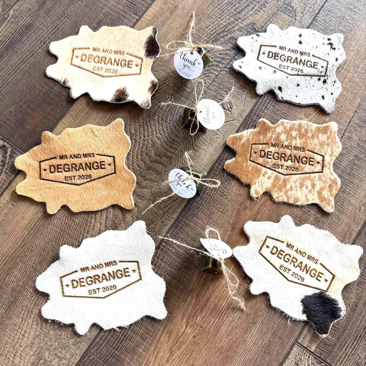 Cowhide Coasters