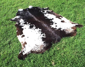 Tricolor Cowhide Rug Genuine Cowhide Rug Tricolor Cow Skin Rug Real Cowhide Floor Rug