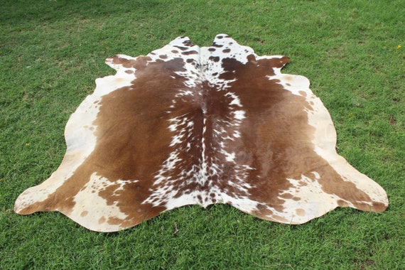 Real Cowhide Rug Brown and White Cowhide Rug Brazilian Cowhide Rug Natural Cow Hide Rug Floor Rug