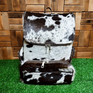 Sac à dos en cuir de vachette Sac à dos en cuir Sac à dos de voyage Sac à dos en cuir de vachette véritable Sac à dos en cuir de vachette Sac à langer en peau de vache