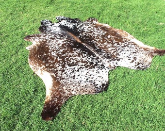 Tricolor Cowhide Rug Hair on Hide Rug Tricolor Cowhide Rug Salt and Pepper Cowhide Rug Real Cowhide Rug