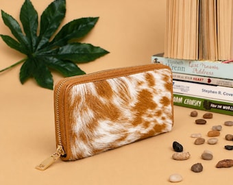 Cowhide Wallet for Women – Cowhide leather Purse – Western Cowhide Wallet
