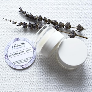 Lavender Lip Balm, Natural, Small Batch, Handmade, Moisturizing, Hydrating, For Soft Lips, Lavender Essential Oil