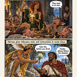 The Odyssey Comic PDF | Homer Epic Adaptation | Digital Download image 5