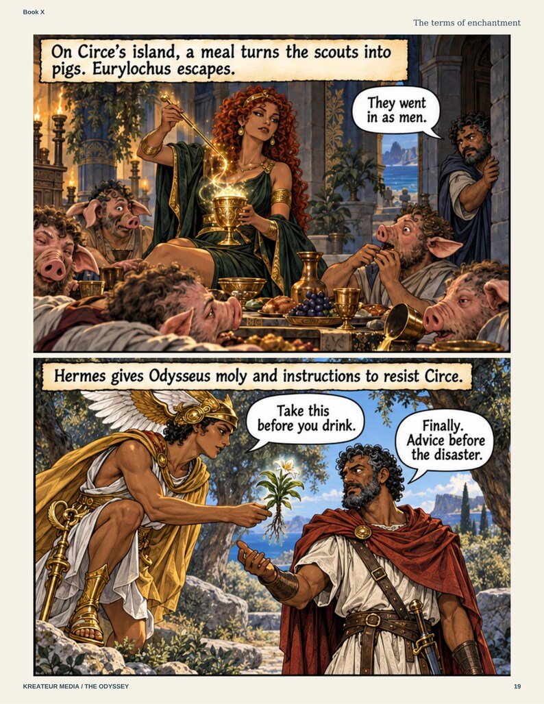 The Odyssey Comic PDF | Homer Epic Adaptation | Digital Download image 5