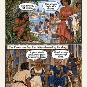 The Odyssey Comic PDF | Homer Epic Adaptation | Digital Download image 7