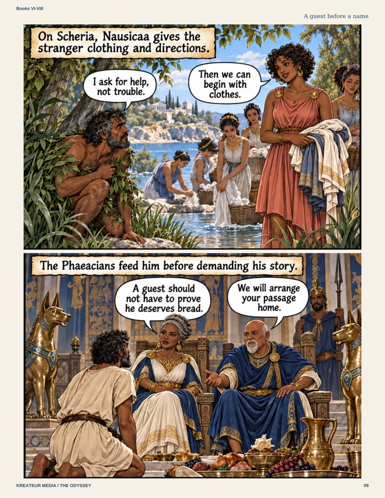 The Odyssey Comic PDF | Homer Epic Adaptation | Digital Download image 7