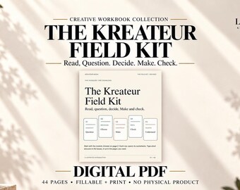 Kreativ-Arbeitsbuch (PDF) | 44-seitiges Arbeitsbuch | Ausfüllbar & Druckbar | Digitaler Download