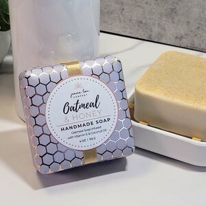 Oatmeal & Honey Handmade Soap 4 oz.