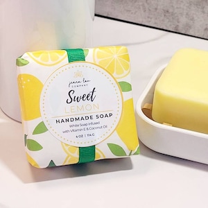 Sweet Lemon Handmade Soap - 4 oz.