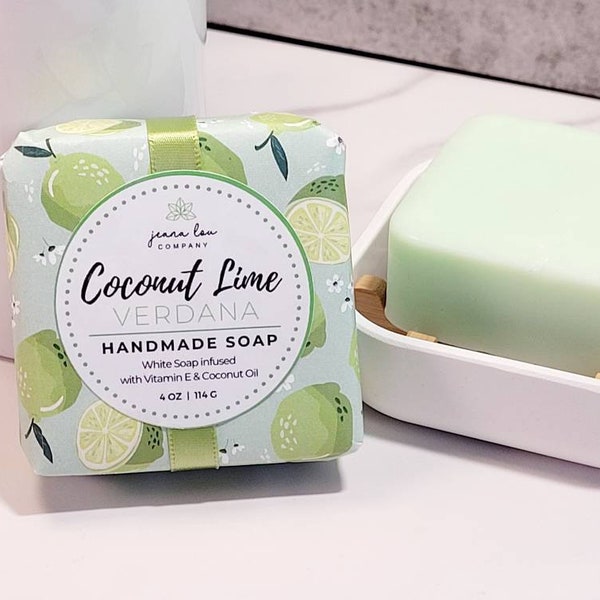 Coconut Lime Verdana Handmade Soap 4 oz.