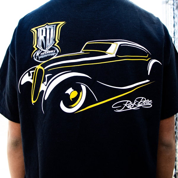RD Kustoms T-shirt - featuring Rick Dore's Black Pearl