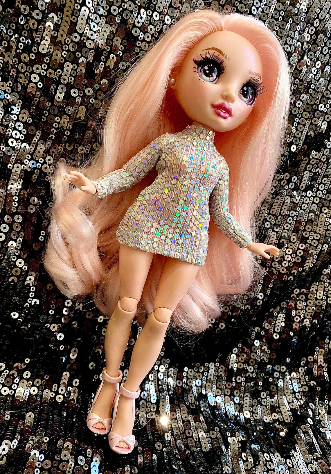 Sparkle Mini Dress Rainbow High Doll Clothes Mannequin Mad UK Etsy