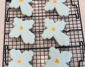 Cross Cookies | First Communion Cookies | Baptism Cookies | Christening Cookies | Custom Cookies | Decorated Sugar Cookies