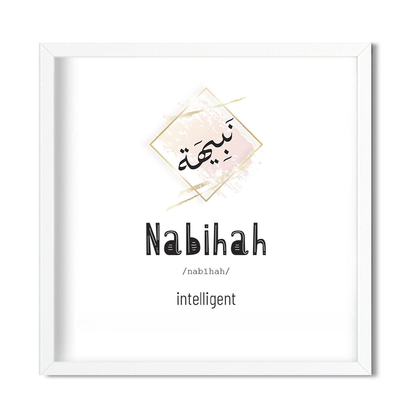 Nabihah Meaning and Name in Arabic Customised Personalised Etsy