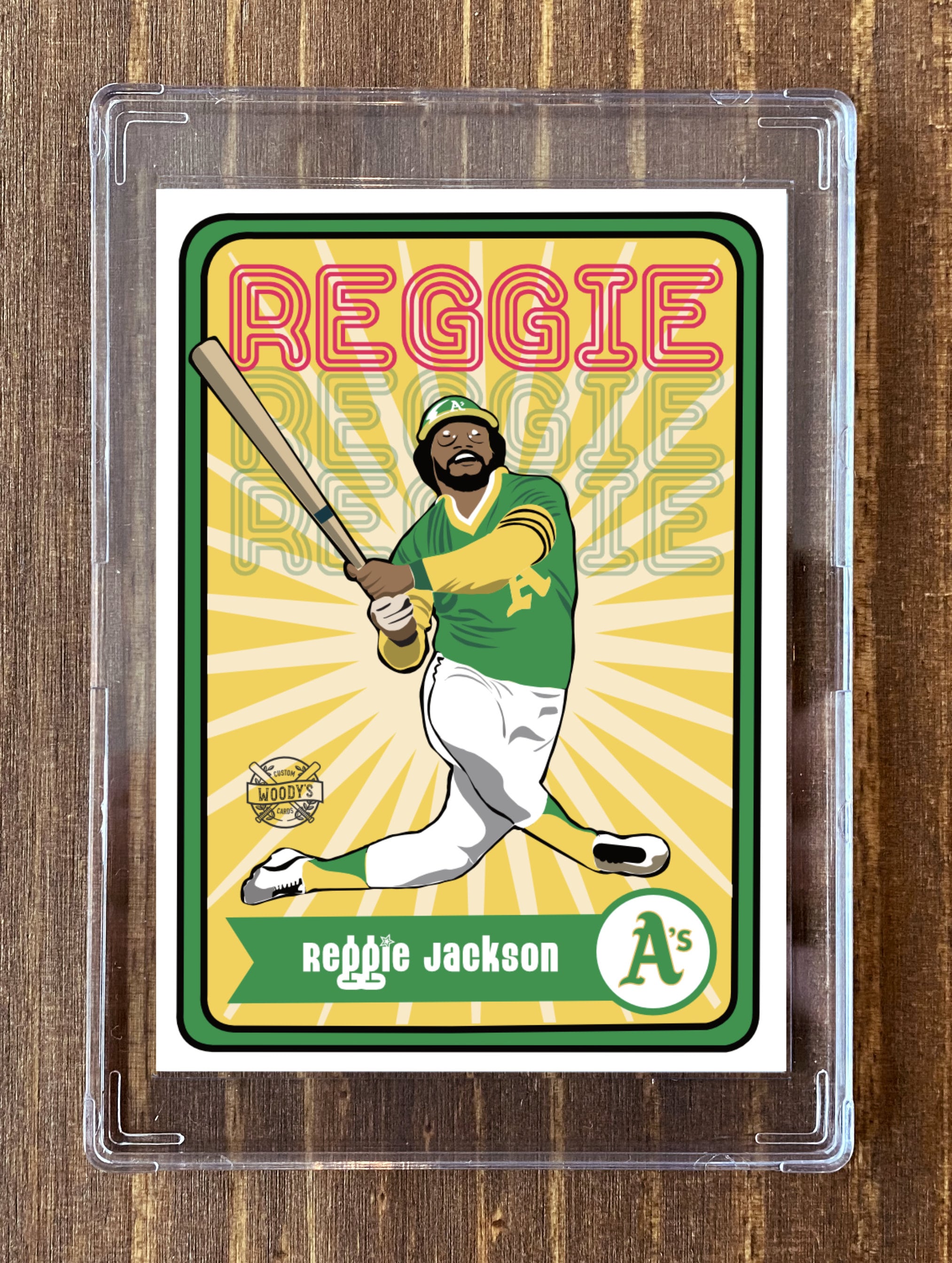 Reggie Jackson As Custom Illustration Art Card - Etsy