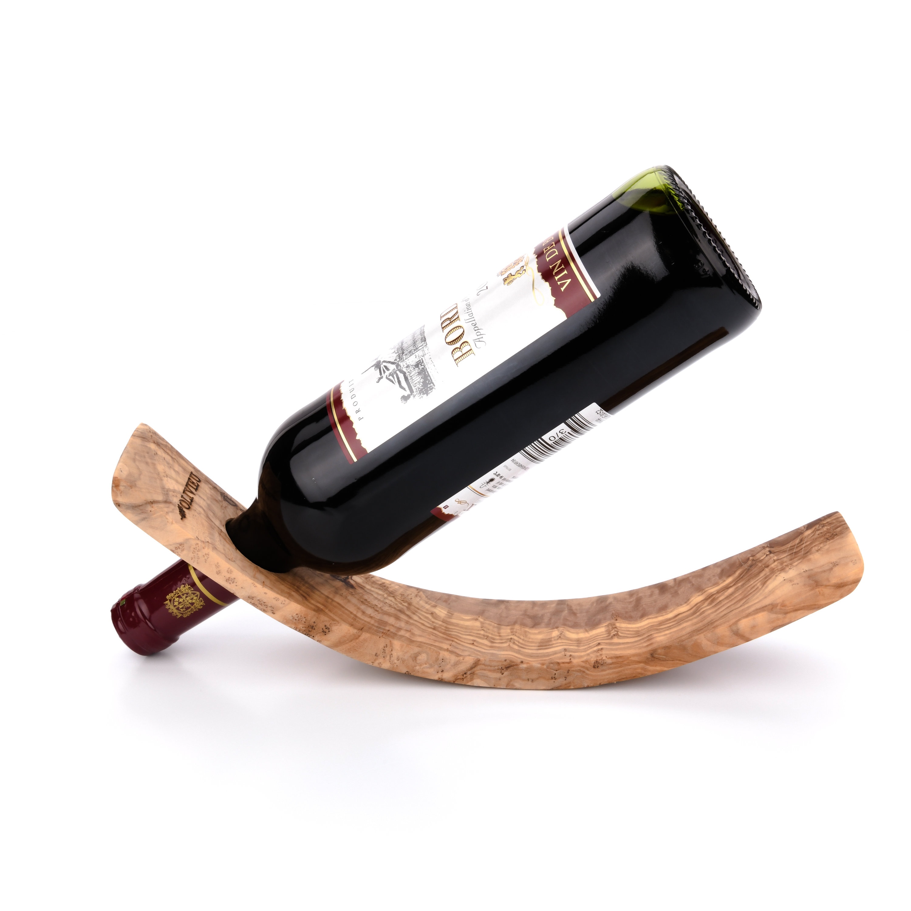 OLIVIEU Olive Wood Wine Bottle Holder Minimalistic Etsy