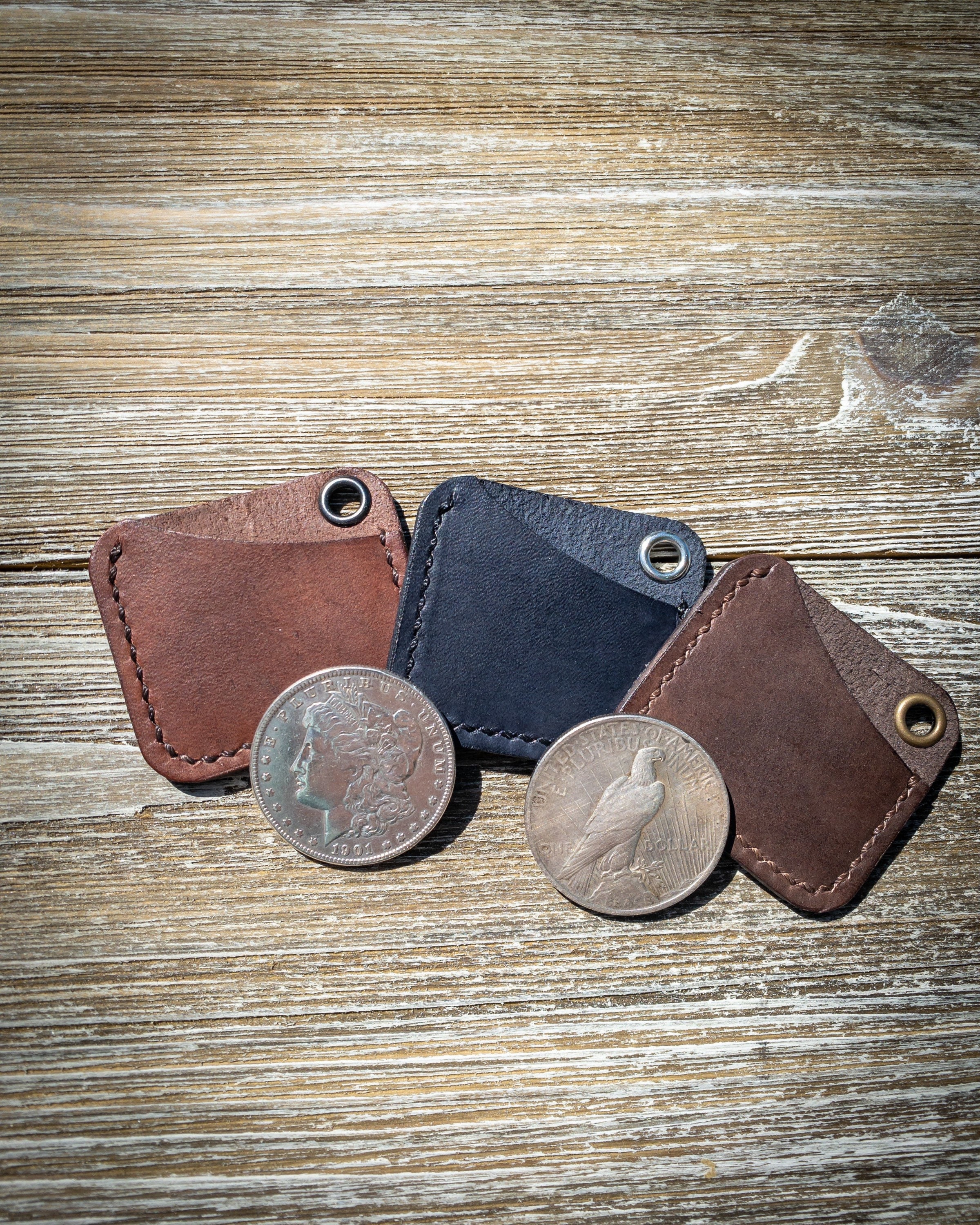 Overland Leather Challenge Coin Money Clip Wallet 