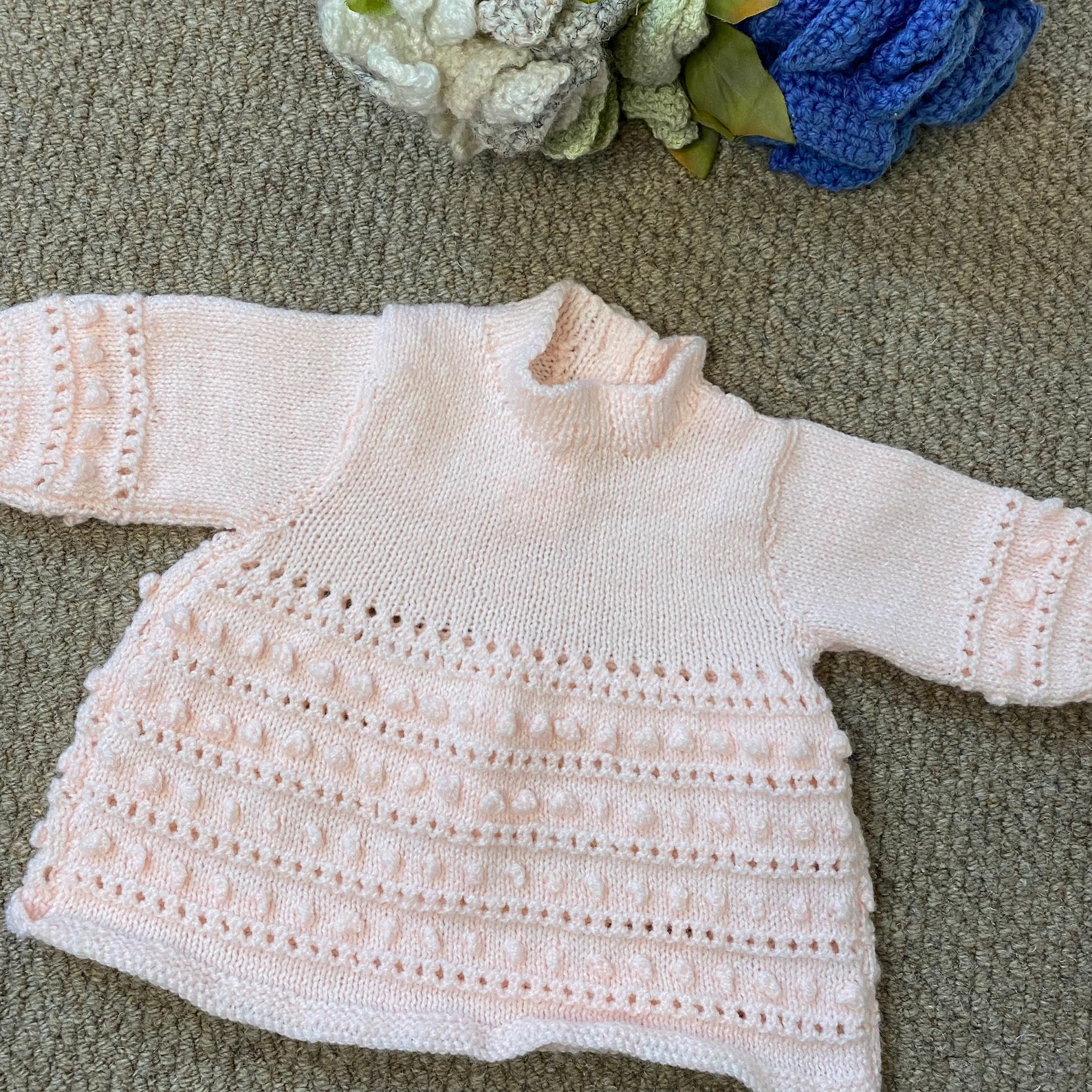 03 months personalised handknitted hand embroidered jumper Etsy