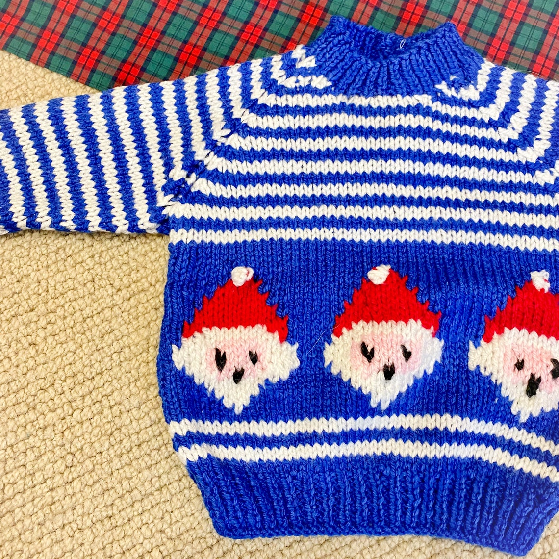 03 months personalised handknitted hand embroidered jumper Etsy