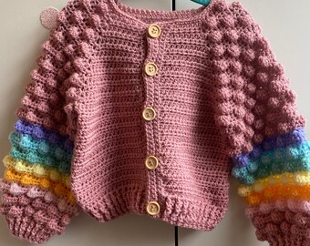Care Bear Cardigan - Etsy UK