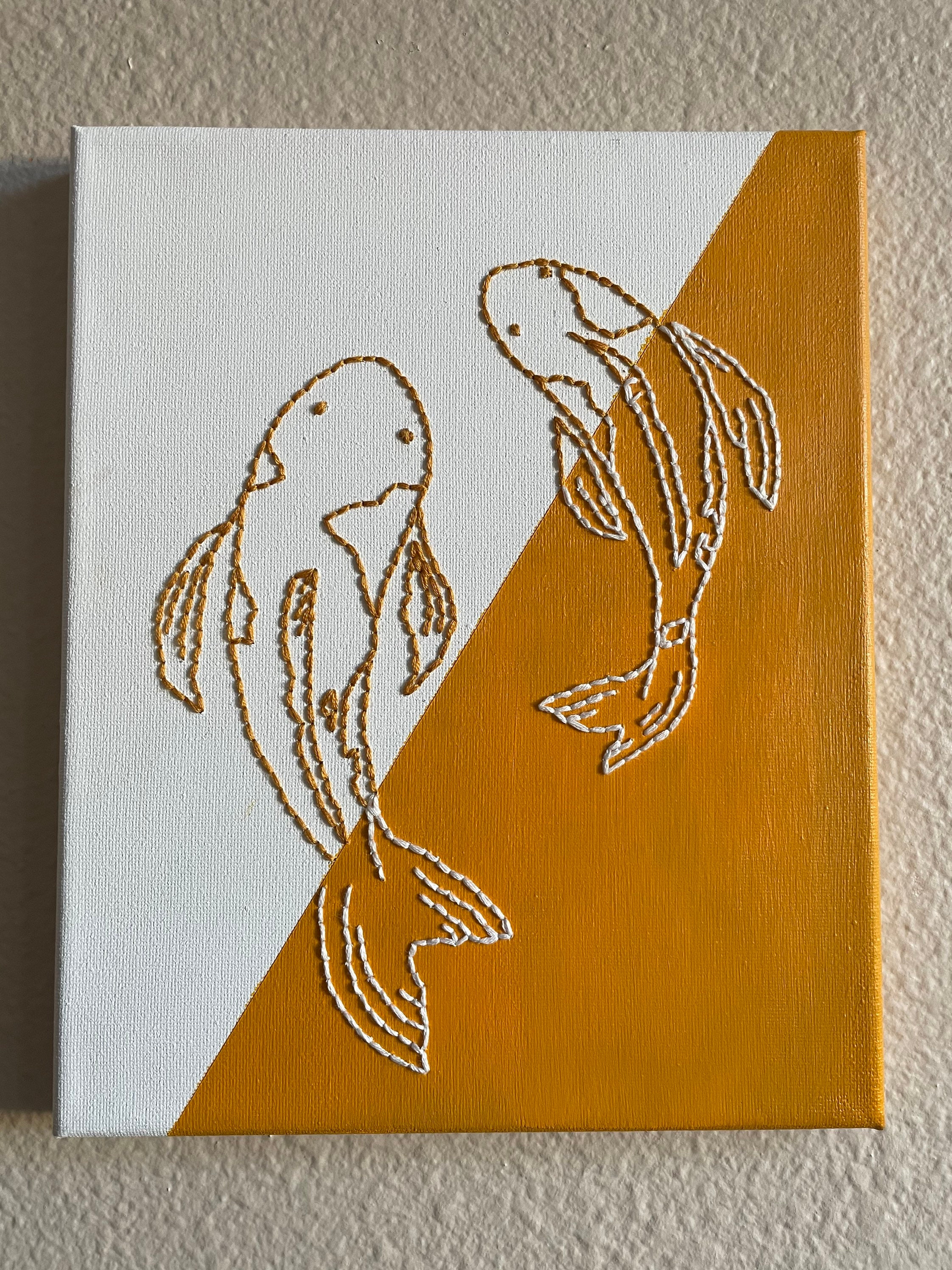 Customizable embroidery canvas painting | Etsy