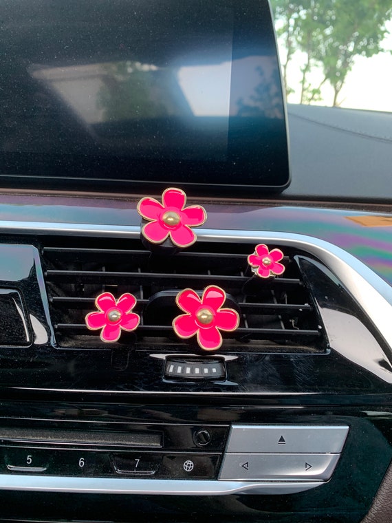 Buy 4pcs Cute Car Air Freshener Vent Clips Car Decor, Car Accessories for  Women, Flower for Car Online in India 