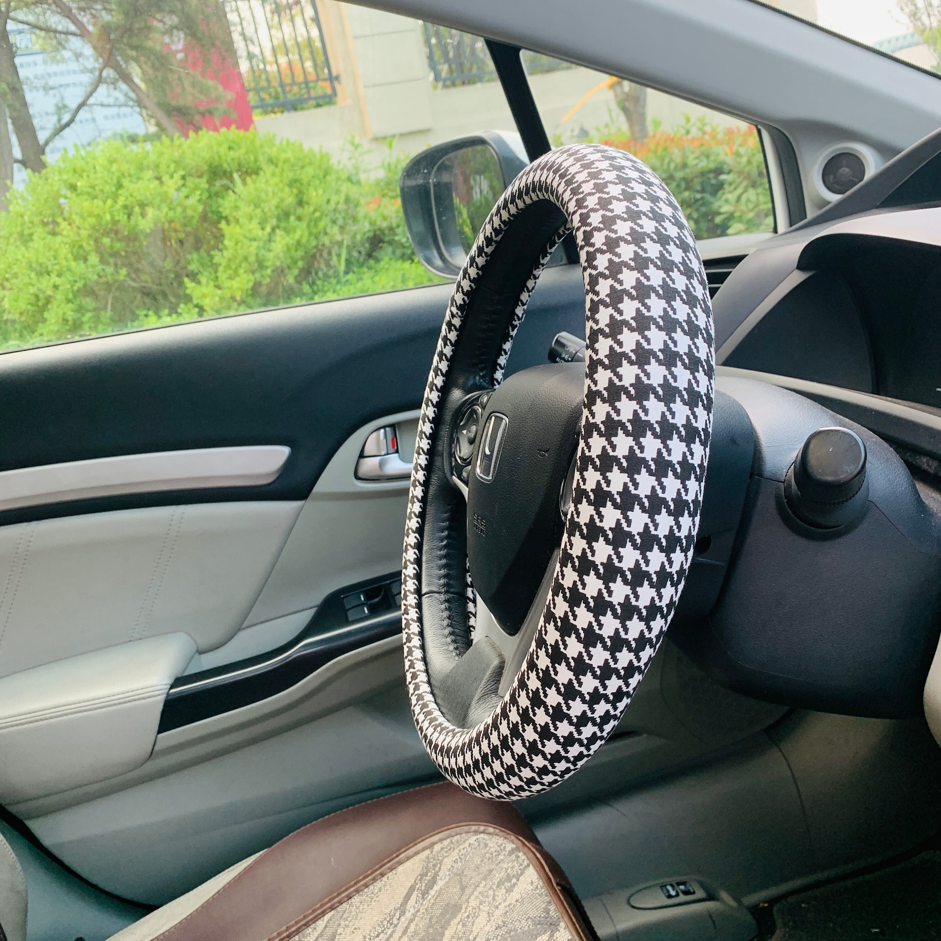 Discover Plaid stripe Steering Wheel Cover for women