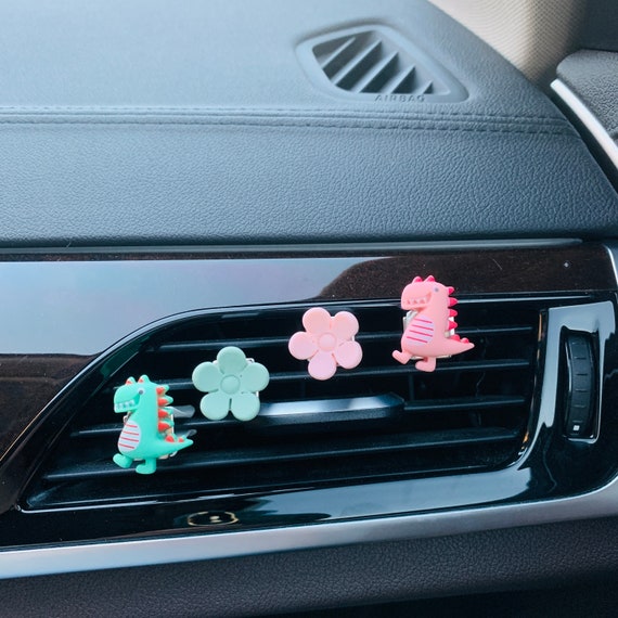 2 Stk 4Stk Dinosaurier Blume Auto Lufterfrischer Schlitz Clips, Auto  Interior Dekor Boho Kawaii Auto Dekor, Auto Zubehör Geschenk für Sie /  Frauen - .de