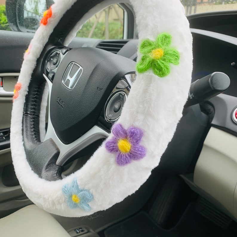 Super Soft Fluffy Steering Wheel Cover for Women Handmade Etsy