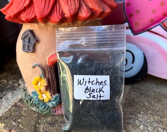 Black Salt Protection Removing Negative Energies, Banishing....