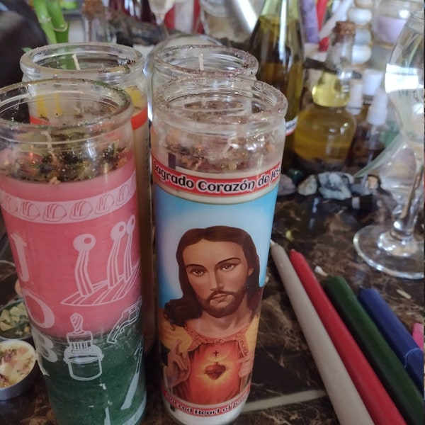 Fixed 7 day glass candles