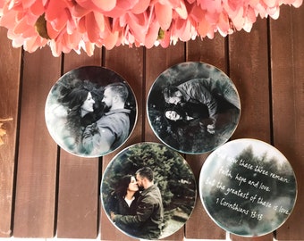 Customise ceramic Coasters set of 4