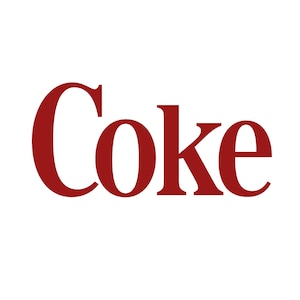 Coke Logo Vinyl Die-Cut Decal | MADE IN USA | Window/Bumper Sticker | Classic Coca-Cola Drink Diet Soda Advertising Brand Vintage