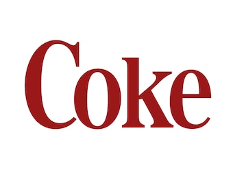 Coke Logo Vinyl Die-Cut Decal | MADE IN USA | Window/Bumper Sticker | Classic Coca-Cola Drink Diet Soda Advertising Brand Vintage