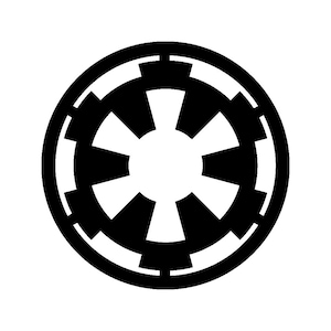 STAR WARS Galactic Empire Vinyl Die-Cut Decals | Made in USA | Window/Bumper Sticker | Jedi New Republic First Order Rebel Alliance Sith
