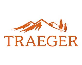 Autocollant en vinyle découpé avec logo Traeger | Barbecue à granulés fumoir | Autocollant de fenêtre/pare-chocs