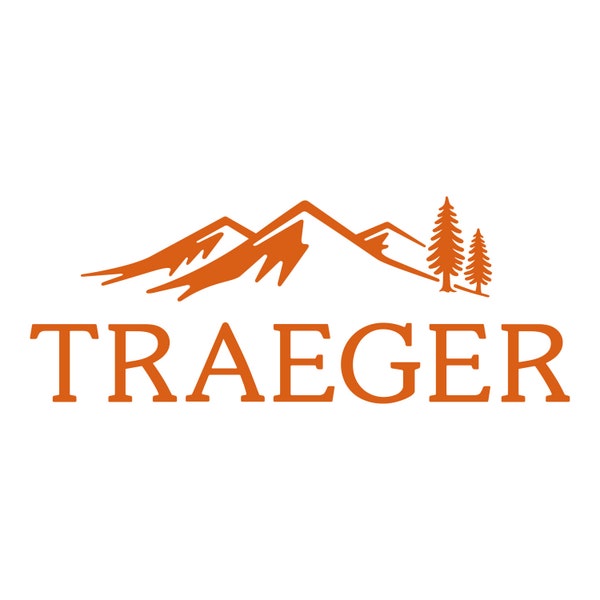 Traeger Logo Vinyl Die-Cut Decal | Smoker Pellet Grill BBQ | Window/Bumper Sticker