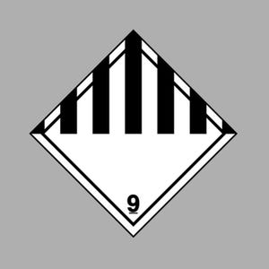 Décalcomanie pour marchandises dangereuses diverses 4 x 4 po | Fabriqué aux États-Unis | Autocollant de danger pour le transport du ministère des Transports | Étiquette d'avertissement OSHA | Man Cave Chambre d'enfants Danger Hazard