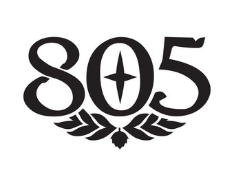 Firestone Walker "805 Logo" Vinyl Die-Cut Decal | MADE IN USA | Window/Bumper Sticker | Brewing Company Craft Beer Microbrew San Luis Obispo